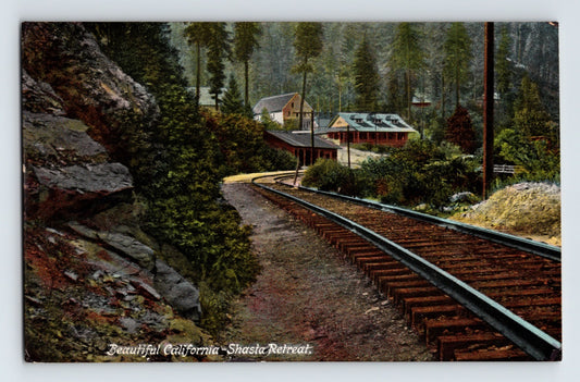 Shasta Springs California Retreat Resort 1910s Postcard Unposted Divided Back