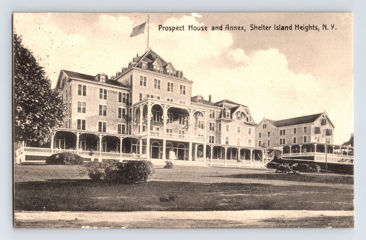 Shelter Island Heights New York Prospect House and Annex 1909 postcard