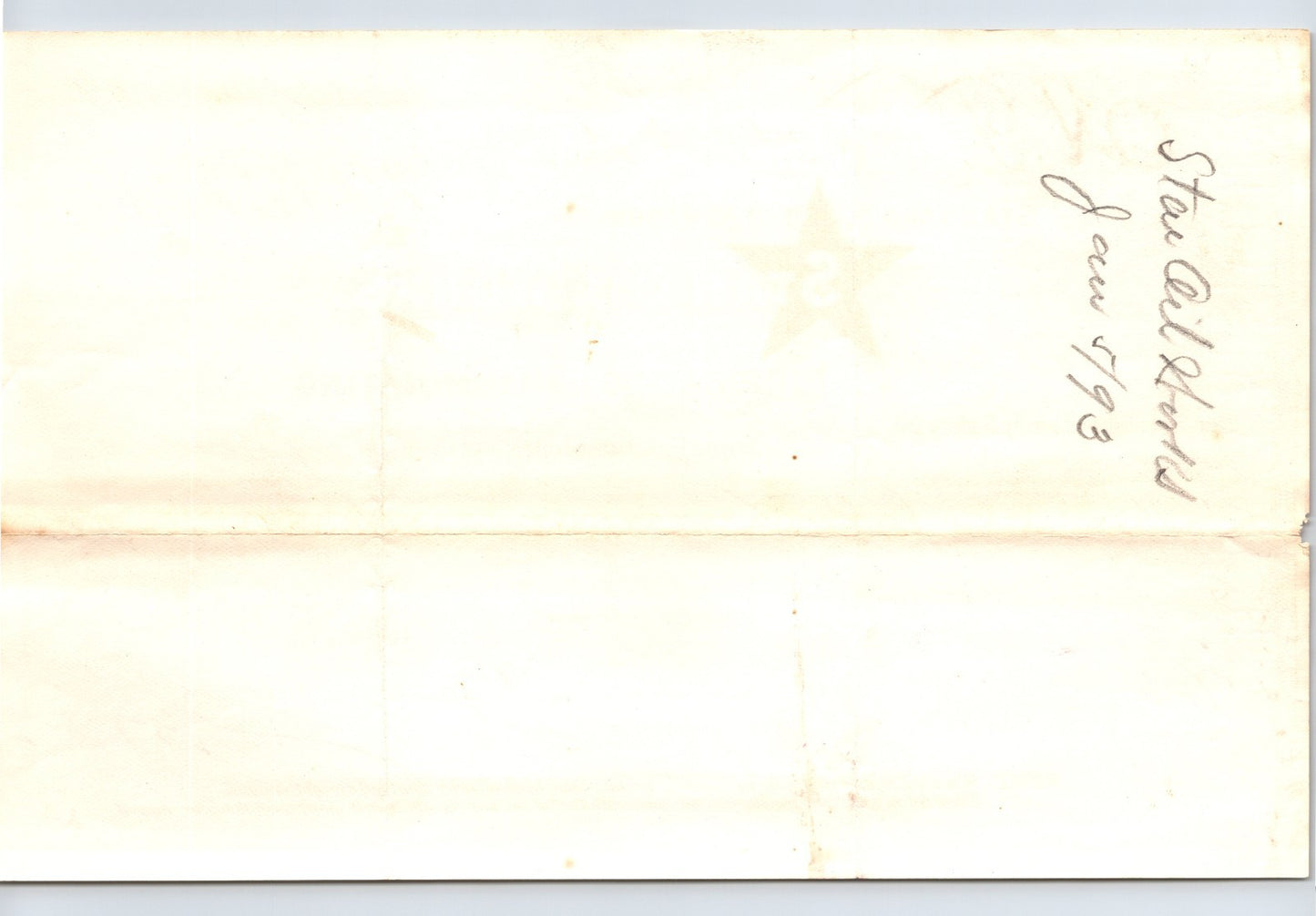 Buffalo New York Star Oil Works Standard 1893 Billhead 8.5 x 5.5