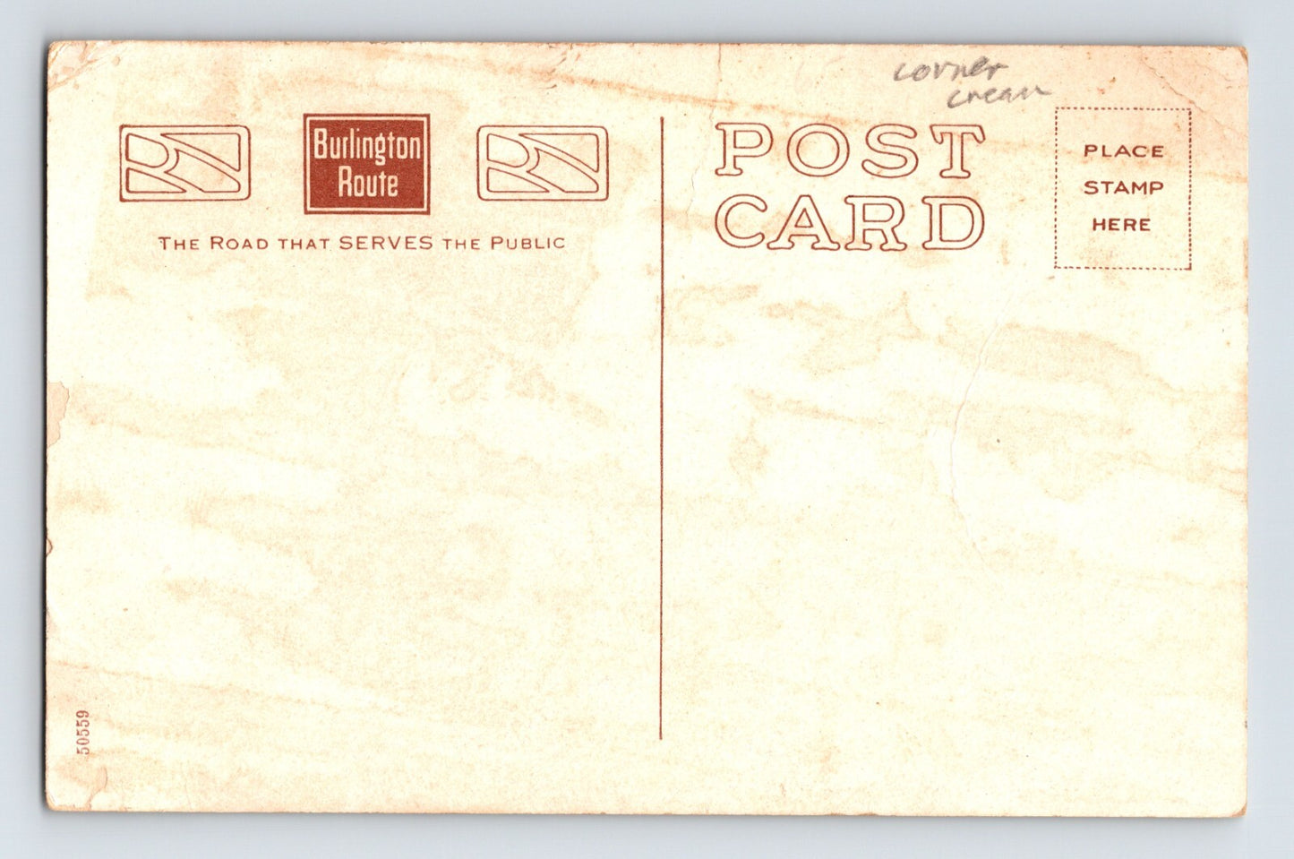 Burlington Route Railroad Dining Car Thousand Island Dressing Recipe 1920s Postcard