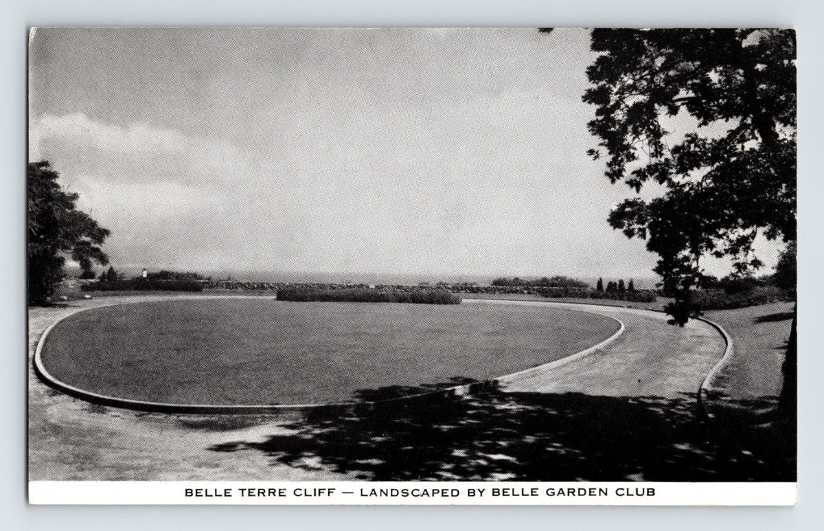 Belle Terre Long Island New York Belle Terre Cliff landscaped by Belle Garden Club 1940s postcard