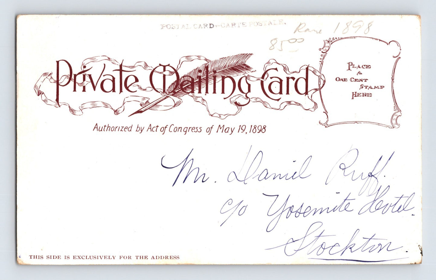 California Shasta Route Multi View Pre-1907 Postcard Unposted Undivided PMC