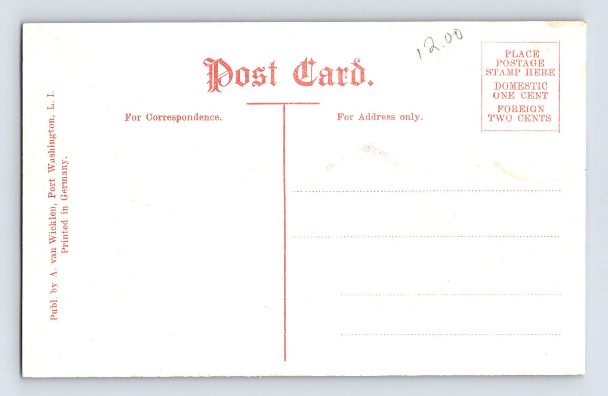 Port Washington New York Long Island Manhasset Bay Club House 1910s Postcard