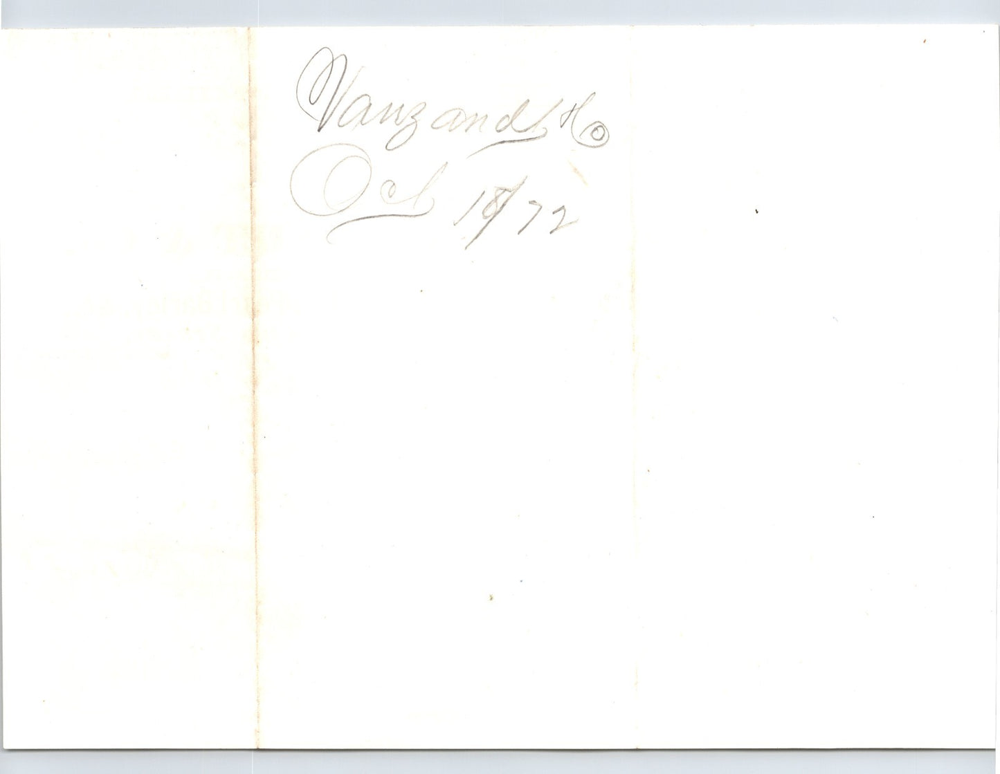 Rochester New York 1872 M.N. Van Zandt Tea Coffee Spice Billhead - 8.5 x 6