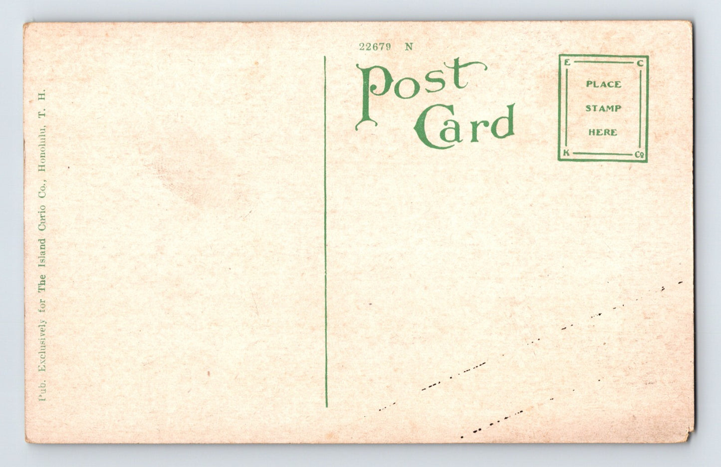 Honolulu Hawaii Moana Hotel 1910s Postcard Unposted Divided Back
