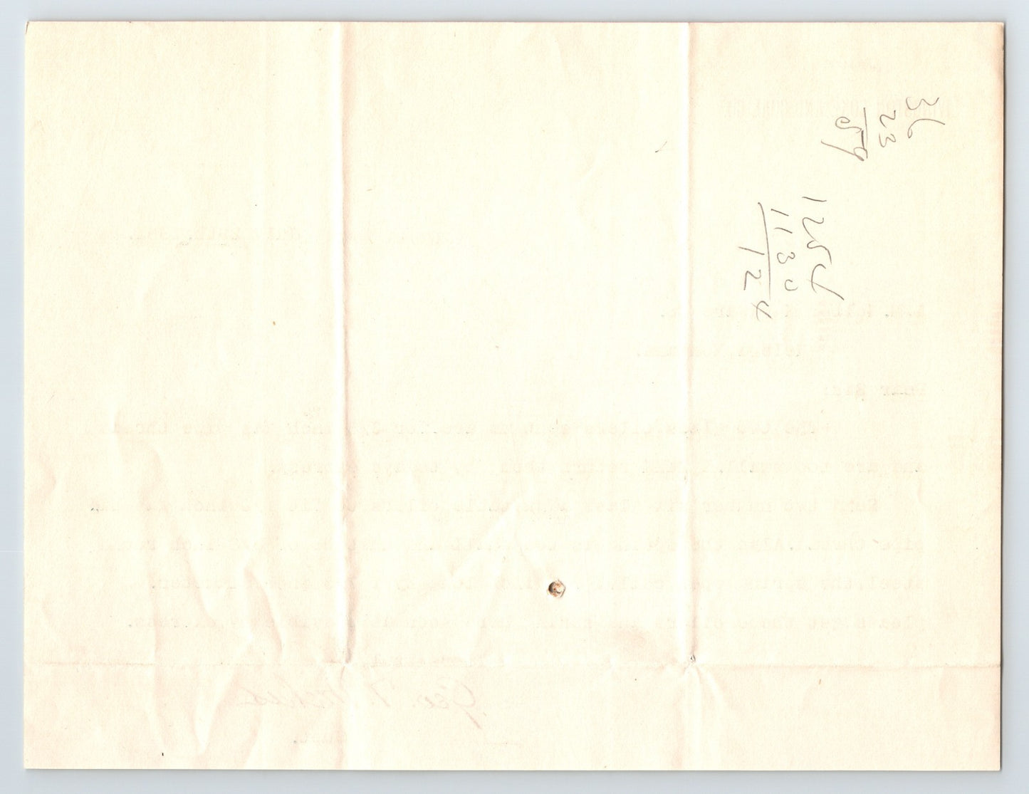 Cokedale Montana Livingston Coke Coal Company 1891 Letterhead 8 x 6.5