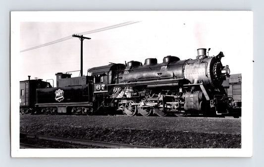 Missouri Kansas Texas Katy 0-8-0 steam locomotive 1948 Kansas City Missouri railroad photo