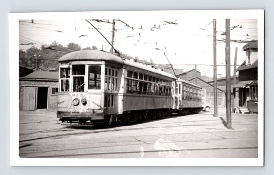 Jamestown New Hampshire streetcar trolley electric transit car real photo postcard