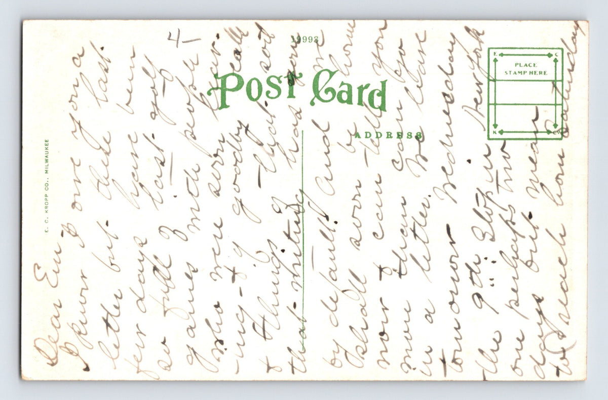 Augusta Georgia Partridge Inn Hotel Hill 1930s Postcard Unposted White Border
