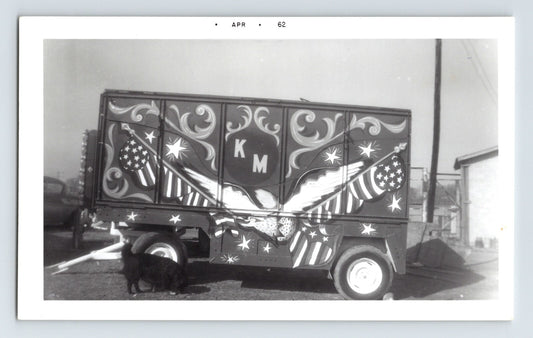 Kelly Miller Circus calliope wagon 1962 vintage photo closed parade wagon musical organ trailer