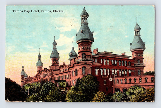 Tampa Florida Tampa Bay Hotel 1912 Postcard Posted Divided Back