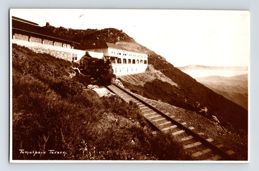 Mount Tamalpais California Tavern Restaurant Railroad 1920s RPPC Postcard