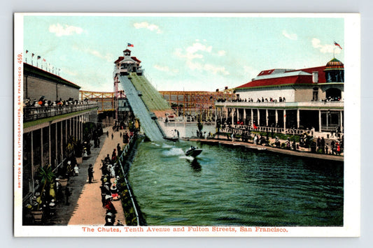 San Francisco California Chutes Ride Pre-1907 Postcard Unposted