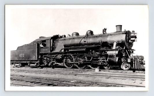 Wabash Railroad 2-8-2 Baldwin Steam Locomotive 1940s Train Photo 3.5 x 5.5