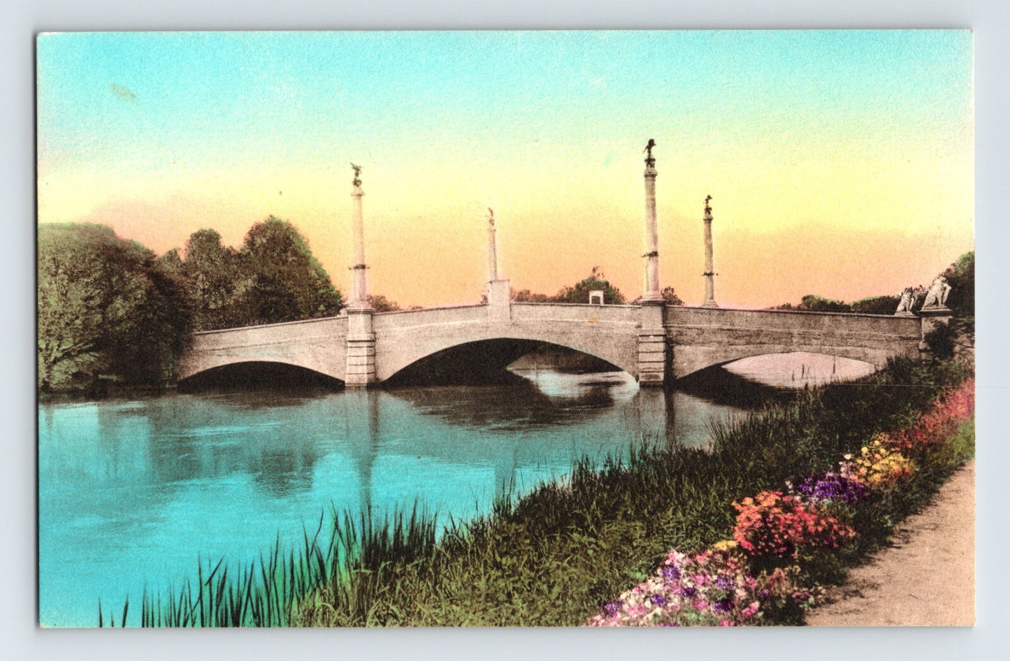 Augusta Georgia Memorial Bridge 1920s Postcard Unposted Albertype