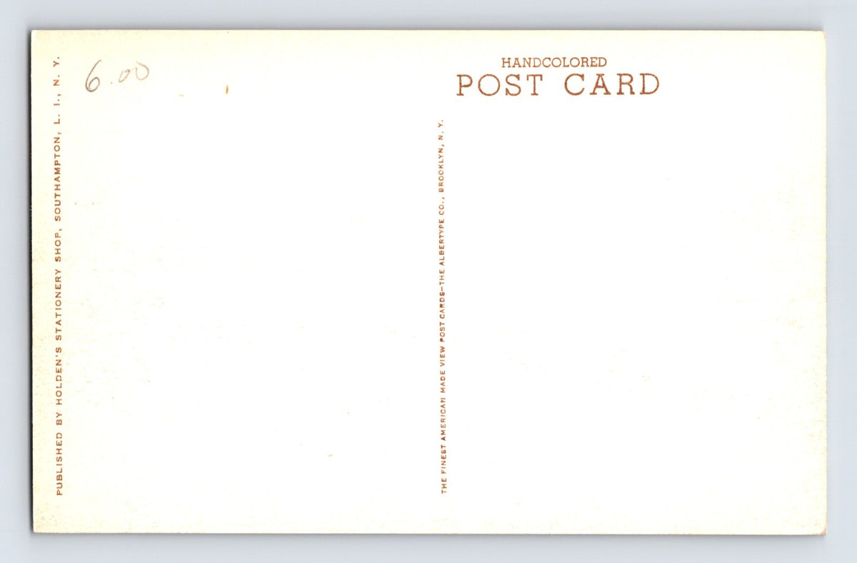 Southampton New York Beach Club Pool Long Island 1930s Postcard Albertype