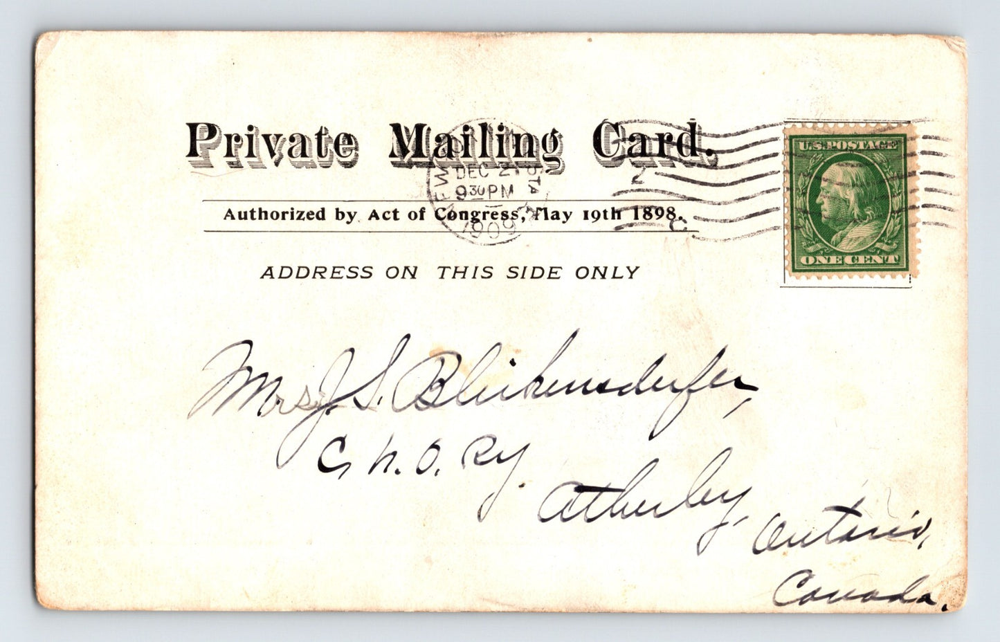 New York City Chelsea Square Good Shepherd Chapel 1909 Postcard Posted PMC