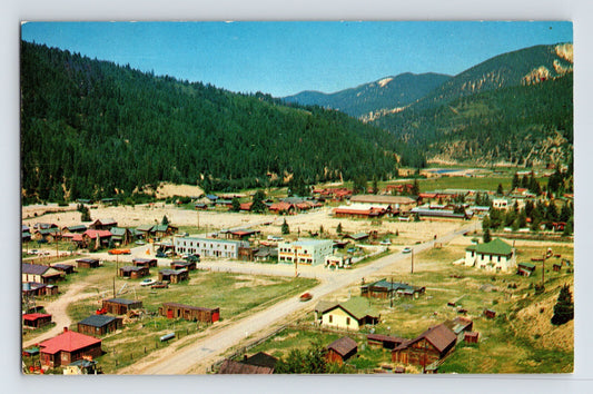 Postcard New Mexico Red River NM Downtown Aerial 1960s Unposted Chrome
