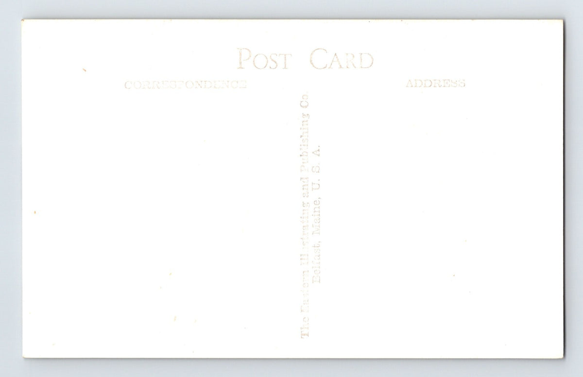 Blue Hill Maine Golf Country Club Blue Hill Mountain 1940s RPPC Postcard Unposted
