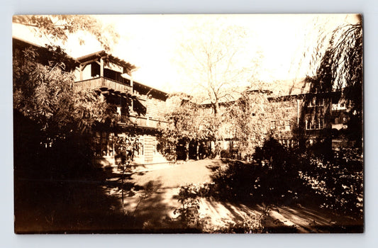 Berkeley California Cloyne Court Yard Co-op 1910s RPPC Postcard Unposted AZO