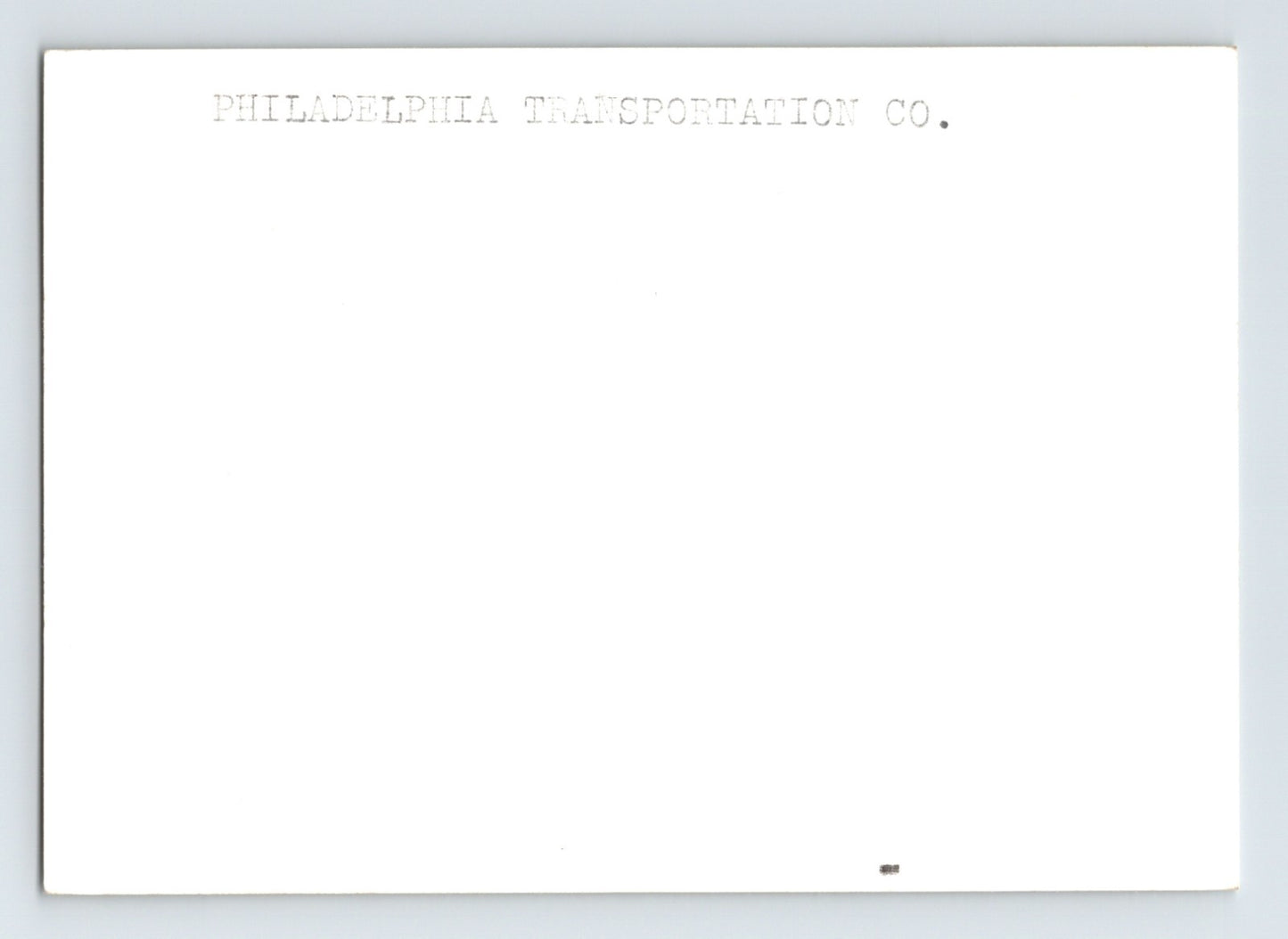 Philadelphia Transportation Company Trolley Bus August 1966 Photo 3.5 x 5