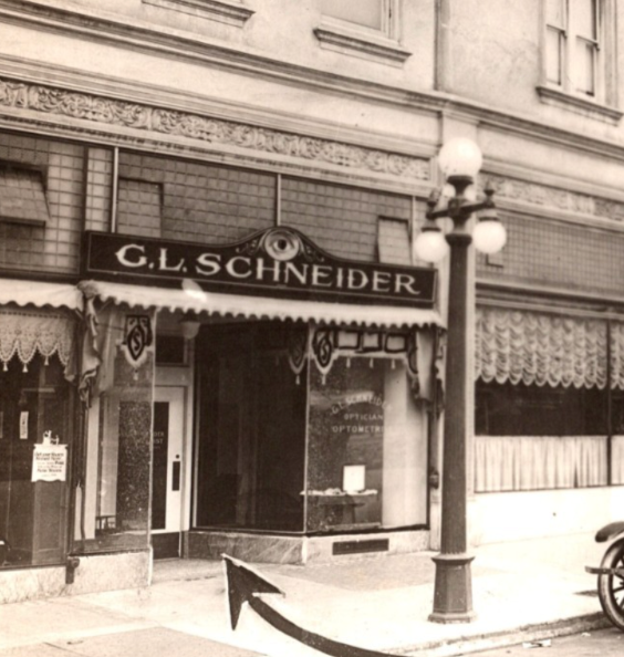Berkeley California G.L. Schneider Optometry 2210 Shattuck 1916 Postcard RPPC
