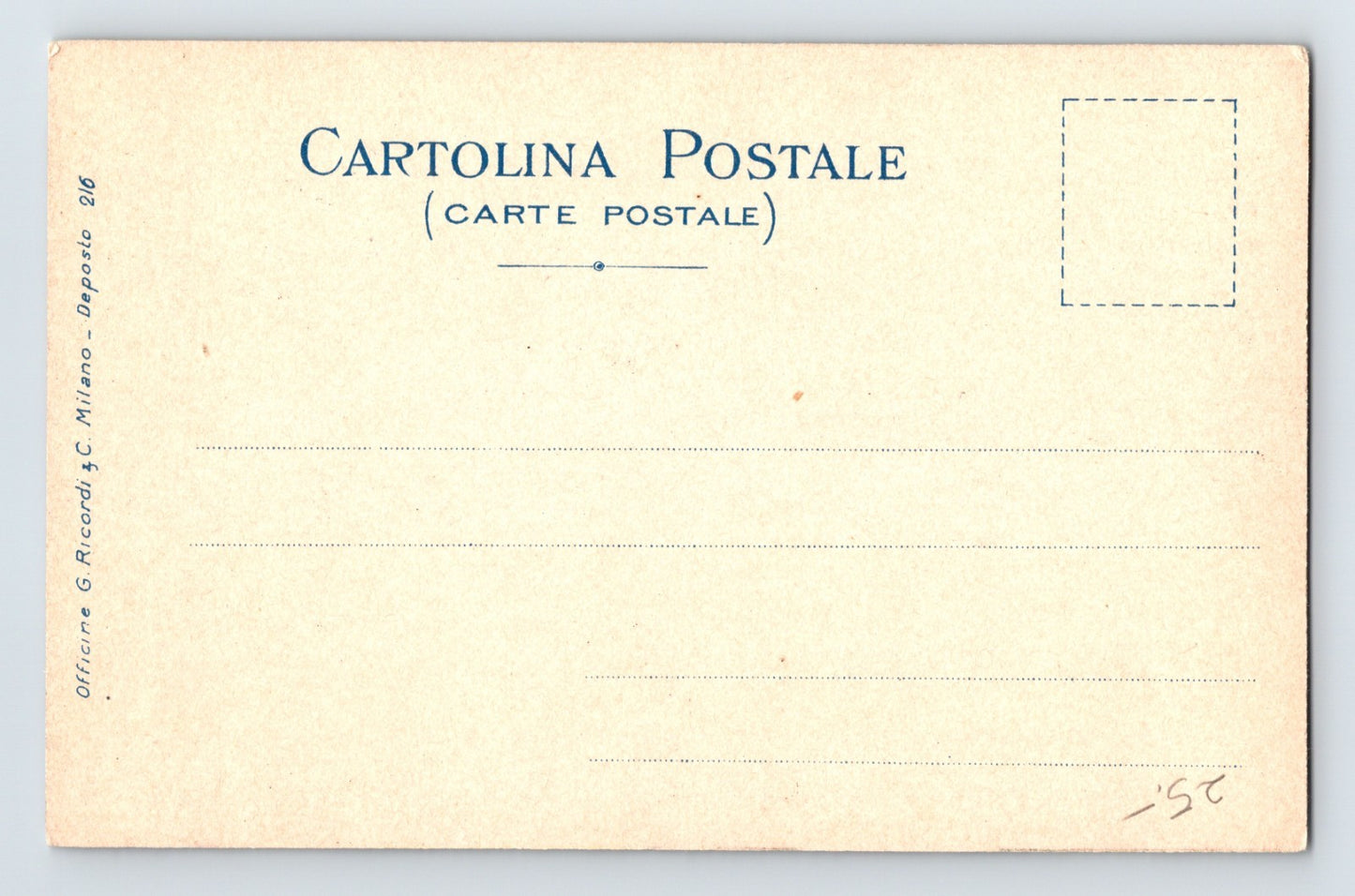 Madam Butterfly Opera Pre-1907 Postcard Interior Scene Unposted Undivided Back