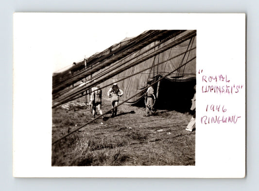 Ringling Bros Circus Royal Lupinski troupe tent rigging 1946 photo