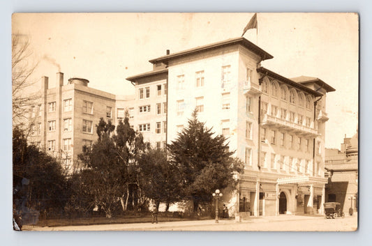 Shattuck Avenue Berkeley California 1913 real photo postcard showing commercial building at 2935 with Agnes Archer Gifts