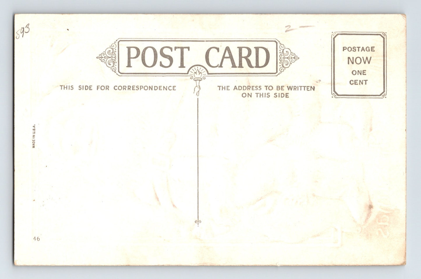 Santa Claus Full Figure Toy Sack 1910s Christmas Postcard Divided Back