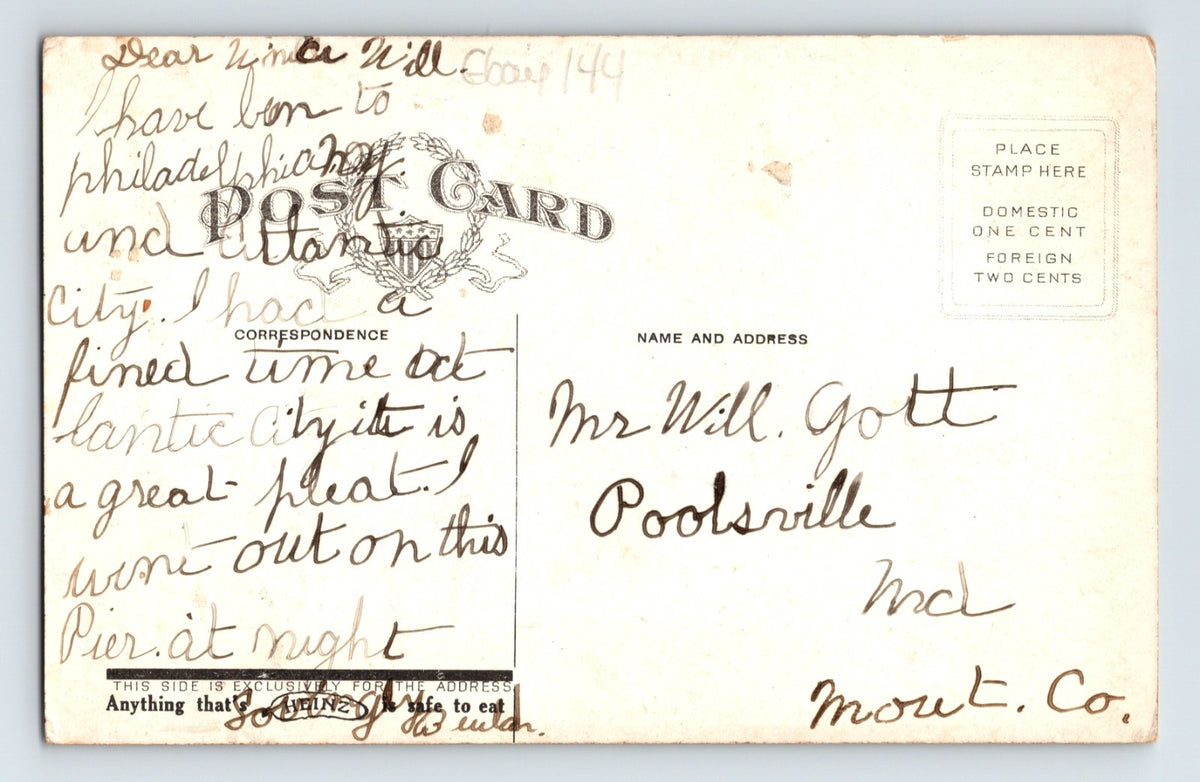 Heinz Ocean Pier Atlantic City Beach Scene Exhibit 1910s Postcard 57 Varieties