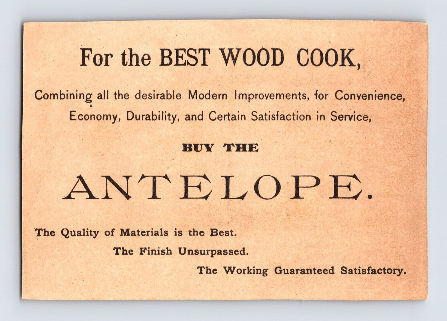 Peoria Illinois Culter Proctor Stove Baby Chemist 1890s Victorian Trade Card