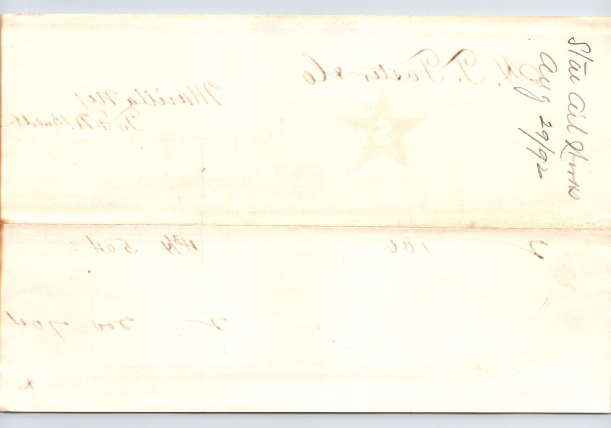 New York Buffalo Star Standard Oil Works 1892 Billhead 8.5 x 5.5