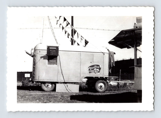 Ringling Bros Barnum Bailey circus ticket wagon trailer with price board