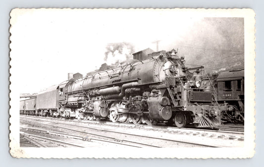 Baltimore Ohio Railroad 2-8-8-4 steam locomotive Parkersburg West Virginia 1948 railroad photograph