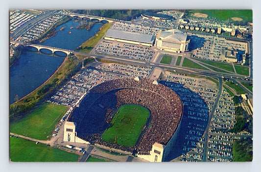 Columbus Ohio Ohio State University Football Stadium Buckeyes 1950s Postcard