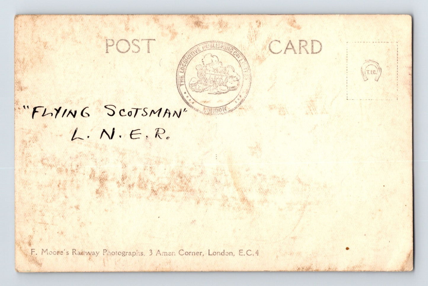 London North Eastern Railroad Train Flying Scotsman 1910s Unposted Postcard