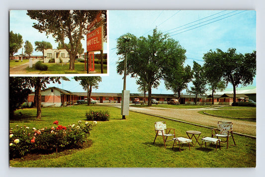 Fort Dodge Iowa Crouse Motel 1960s Postcard Unposted Chrome