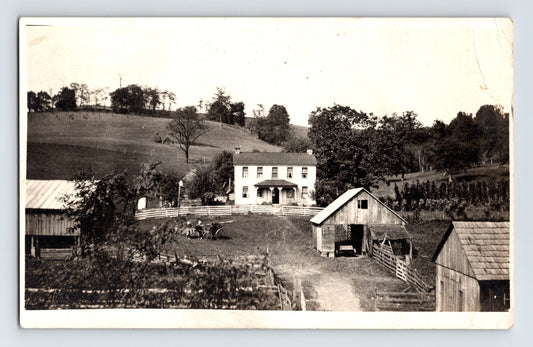 Tranquility California Finniell House Farm 1910s RPPC Postcard Unposted