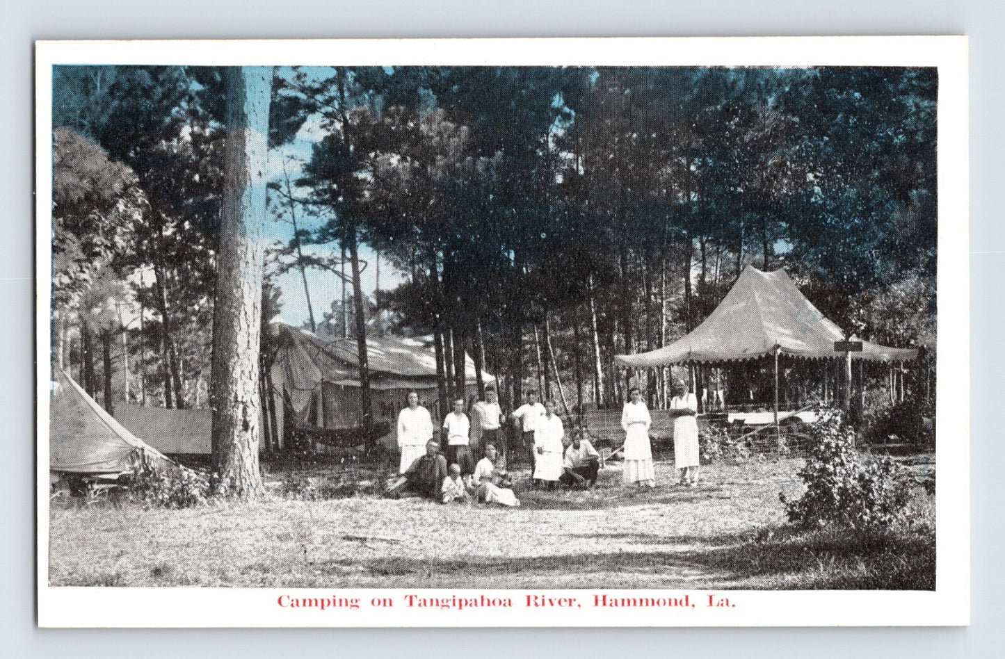 Hammond Louisiana Tangipahoa River Camp 1910s Postcard Unposted Divided Back