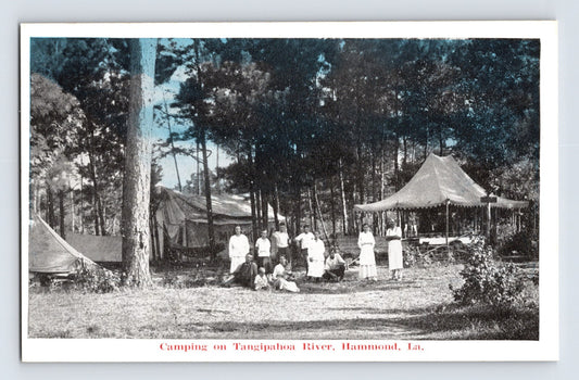 Hammond Louisiana Tangipahoa River Camp 1910s Postcard Unposted Divided Back