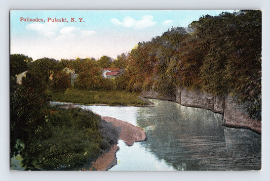 Pulaski New York Palisades river view 1910s postcard unposted divided back