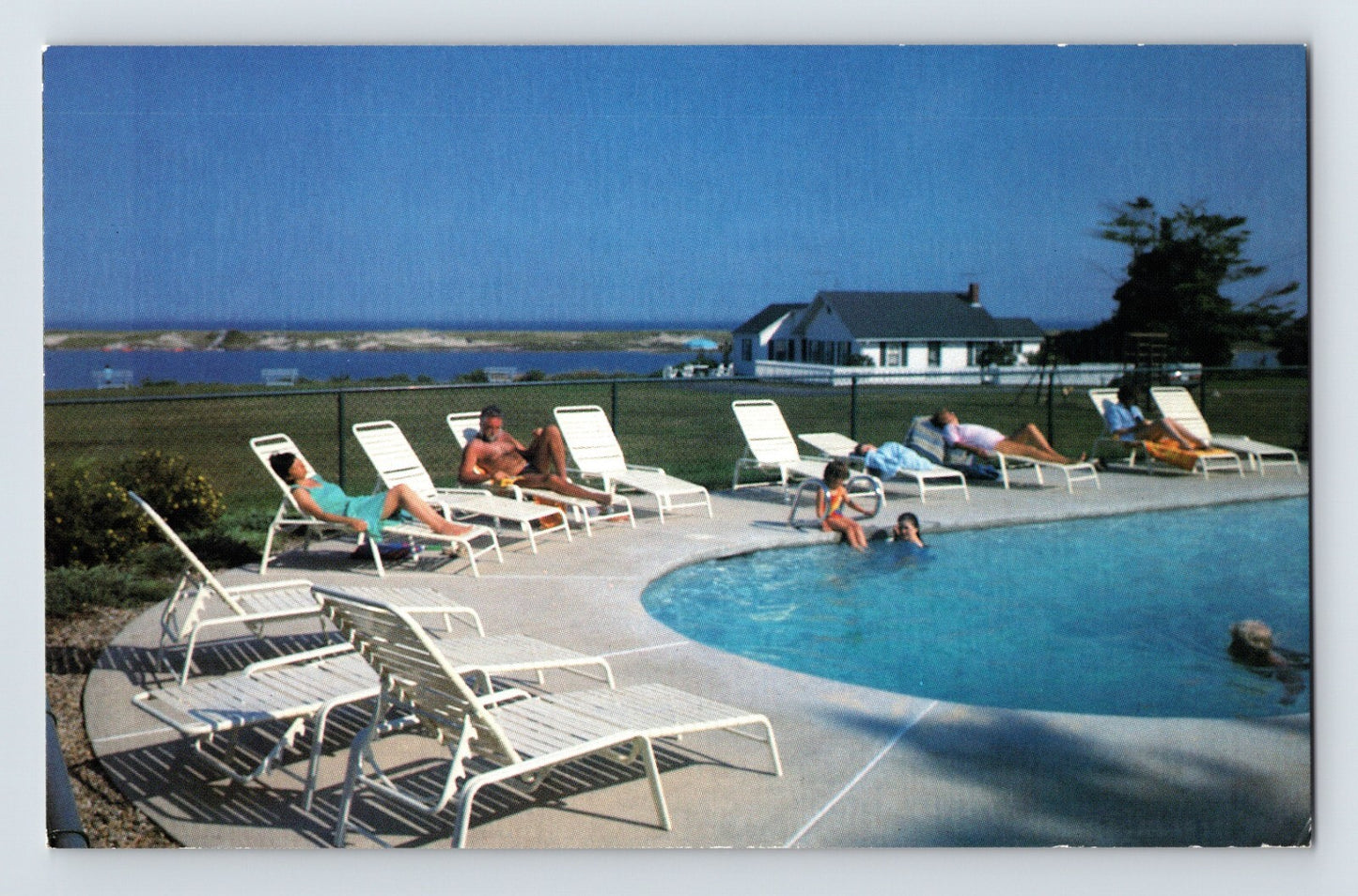 Ogunquit Maine Dunes Cottage Motel 1970s Postcard Unposted Chrome