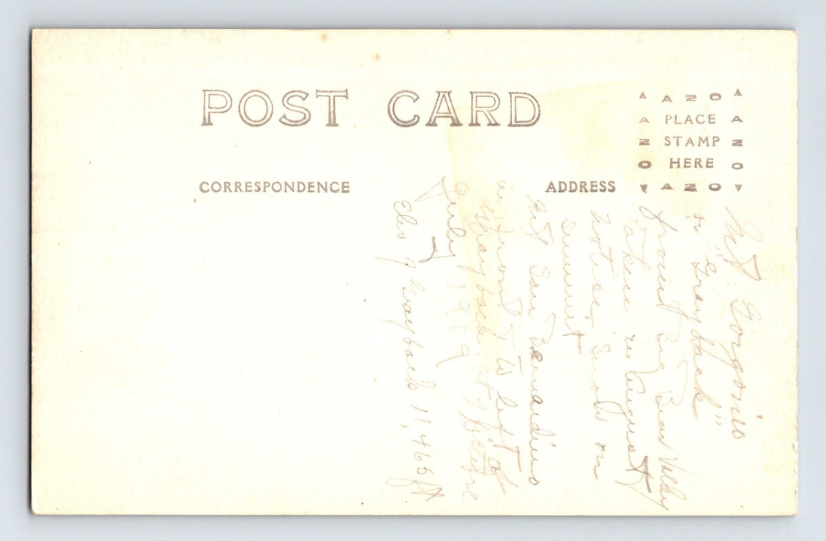 San Bernardino California Mount San Gorgonio Old Greyback 1920s RPPC Postcard