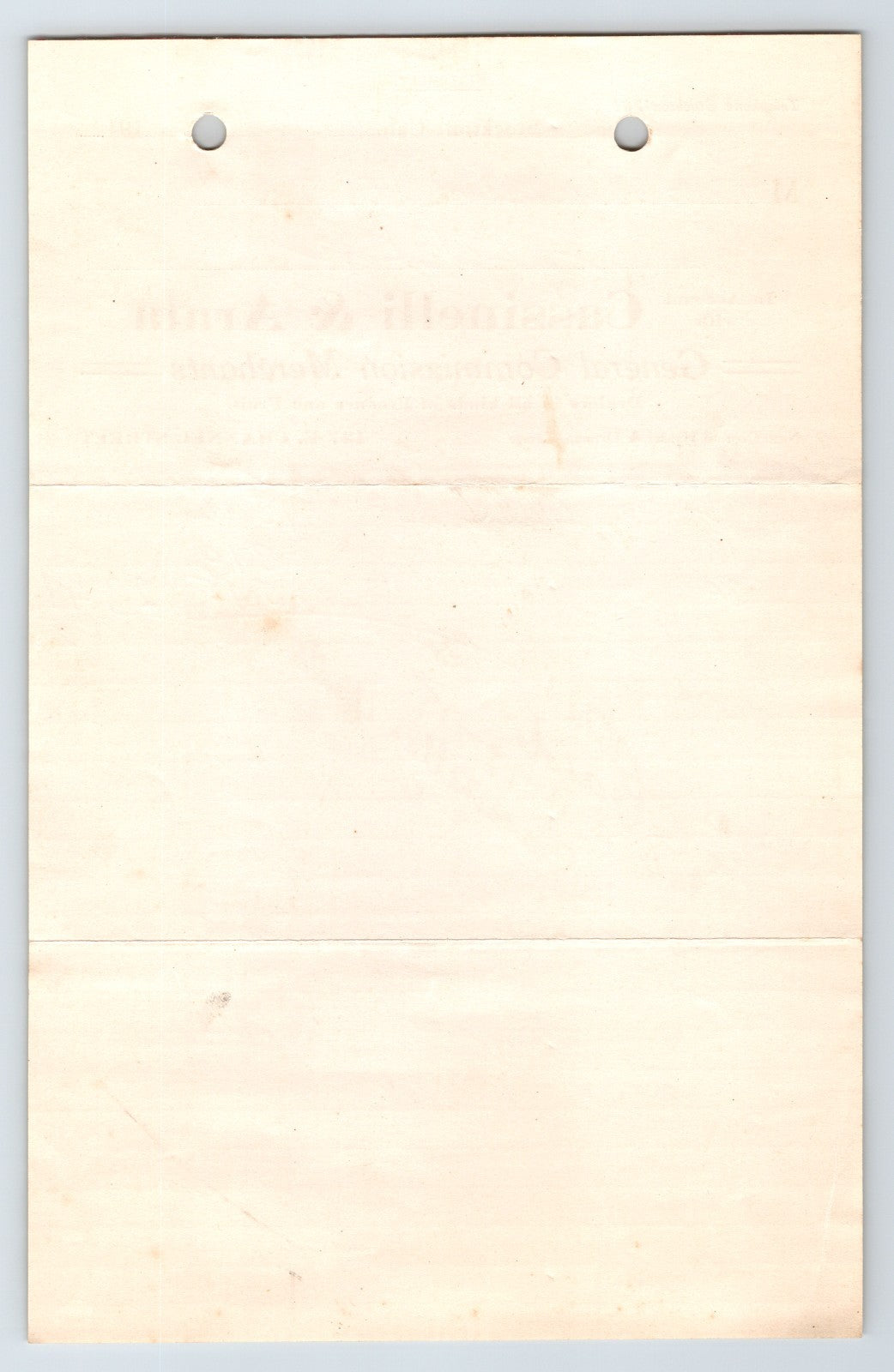Stockton California 1915 Cassinelli Arata Produce Merchants Billhead 8 x 5.5