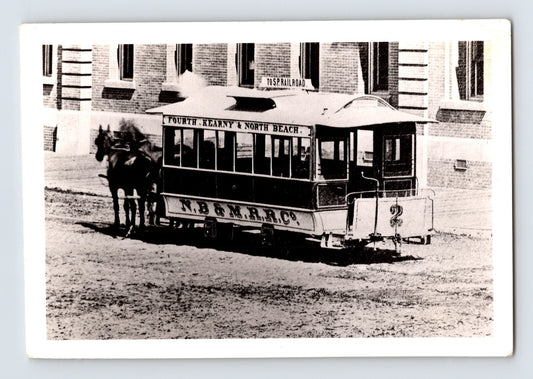 North Beach Market Railroad Company horse-drawn streetcar San Francisco California Fourth Kearny line 1940s photo