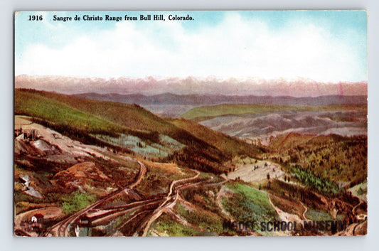 Bull Hill Colorado Sangre de Cristo Range 1910s Postcard Unposted Divided Back
