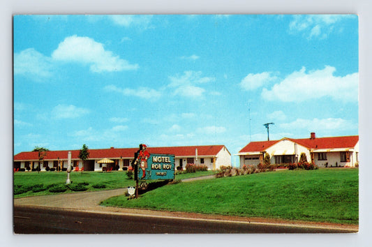 St Clairsville Ohio Bradford Rob Roy Motel 1960s Postcard Unposted Chrome