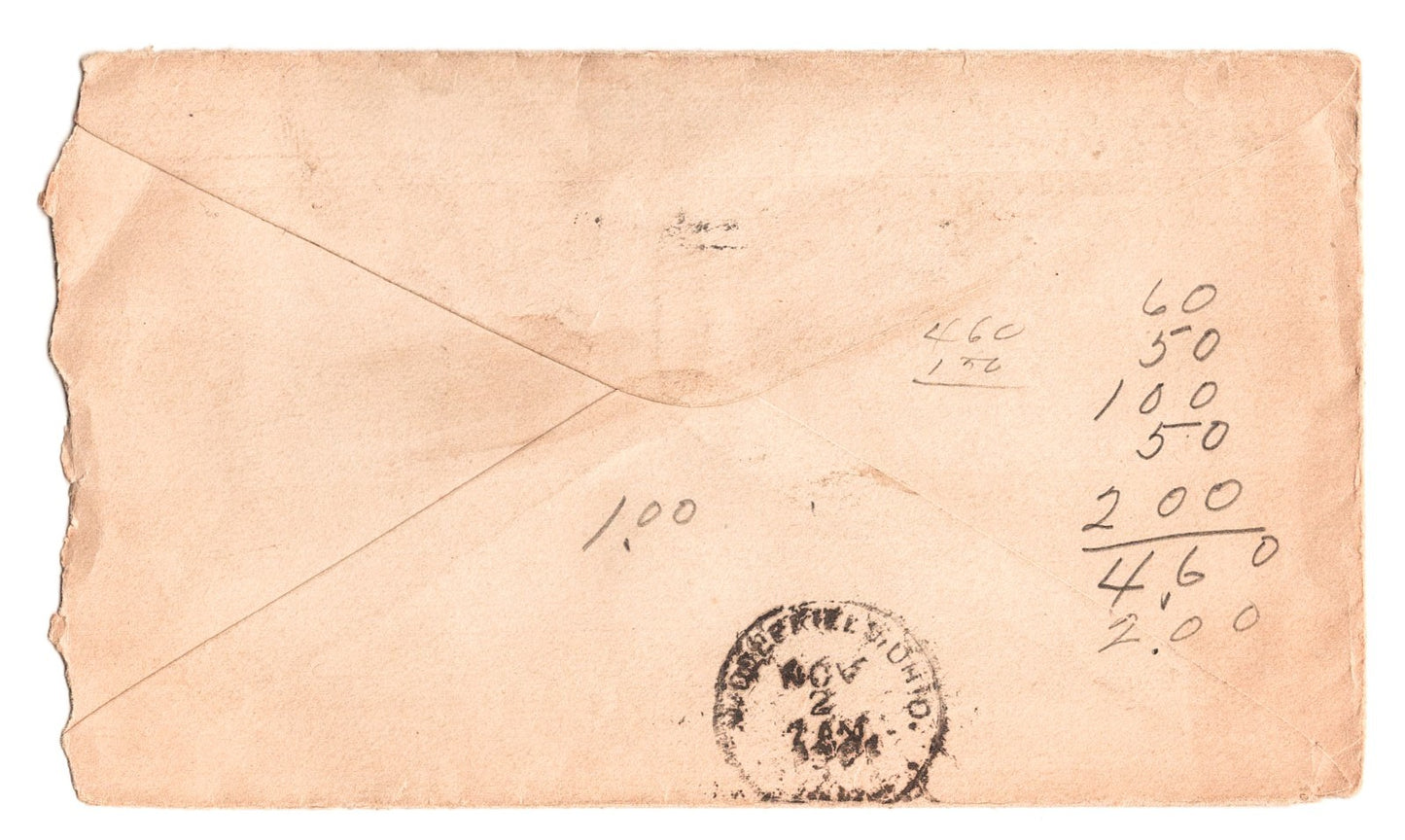 Cleveland Ohio 1901 Deutsch Jewelry Company Billhead + Envelope Cover