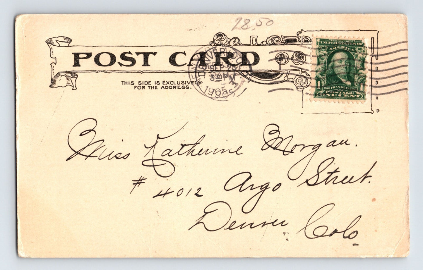 New York City Coney Island Luna Park 1905 Postcard Posted Undivided Back